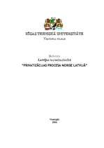Research Papers 'Privatizācijas procesa norise Latvijā', 1.