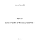 Research Papers 'Latvijas tiesību sistēmas raksturojums', 1.