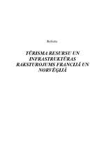 Research Papers 'Tūrisma resursu un infrastruktūras raksturojums Francijā un Norvēģijā', 1.
