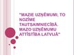 Presentations 'Mazie uzņēmumi, to nozīme tautsaimniecībā. Mazo uzņēmumu attīstība Latvijā', 1.