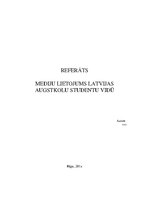 Research Papers 'Mediju lietojums Latvijas augstskolu studentu vidū', 1.