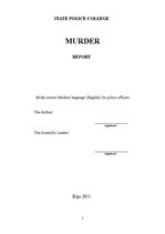 Summaries, Notes 'Murder', 1.
