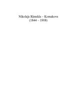 Research Papers 'Nikolajs Rimskis-Korsakovs', 1.
