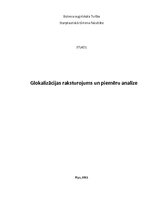 Research Papers 'Globalizācijas raksturojums un piemēru analīze', 1.