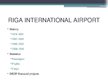 Presentations 'Riga International Airport', 4.