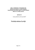 Research Papers 'Nodokļu sistēma Latvijā un nodokļu administrēšana', 1.