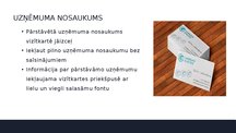 Presentations 'Vīzītkartes', 8.