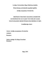 Term Papers 'Biežākās traumas alkohola reibumā jauniešiem no 18-25 gadu vecumā 2017.gada neat', 1.