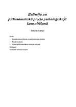 Research Papers 'Bulīmija un psihosomatiskā pieeja psiholoģiskajā konsultēšanā', 1.