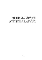 Research Papers 'Tūrisma mītņu attīstība Latvijā', 1.