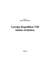 Research Papers 'Latvijas Republikas VID muitas struktūra', 1.