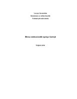 Term Papers 'Bērnu institucionālā aprūpe Latvijā', 1.