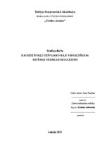 Research Papers 'Daudzdzīvokļu dzīvojamo māju pārvaldīšanas sistēmas tiesiskais regulējums', 1.