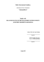 Research Papers 'Daudzdzīvokļu dzīvojamo māju pārvaldīšanas sistēmas tiesiskais regulējums', 2.