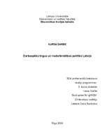 Research Papers 'Darbaspēka tirgus un nodarbinātības politika Latvijā', 1.