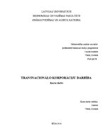 Research Papers 'Transnacionālo korporāciju darbība', 1.