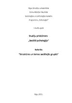 Research Papers 'Struktūras un lomas sociālajās grupās', 1.