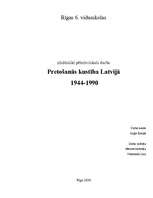 Research Papers 'Pretošanās kustība Latvijā no 1944.-1990.gadam', 1.