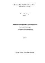 Essays 'Paradigm Shift in Marketing Theory and Practice', 1.