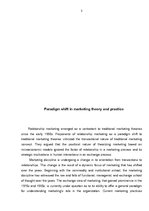 Essays 'Paradigm Shift in Marketing Theory and Practice', 3.