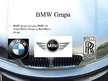 Presentations 'BMW auto koncerna vēsture', 10.