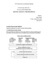 Research Papers 'Betona sastāva projektēšana', 1.