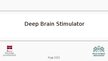 Presentations 'Deep brain stimulator', 1.