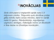 Presentations 'Inovatīvā darbība un tās regulēšanas pieredze Zviedrijā', 13.