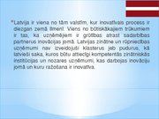 Presentations 'Inovatīvā darbība un tās regulēšanas pieredze Zviedrijā', 24.