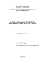 Term Papers 'D.Oremas teorijas pielietojums bronhiālās astmas pacientu aprūpē', 1.