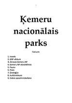 Research Papers 'Ķemeru nacionālais parks', 1.