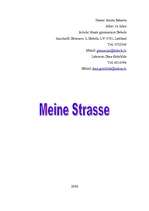 Essays 'Meine Strasse', 1.