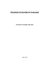 Summaries, Notes 'Tourism Situation in Thailand', 1.