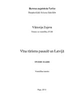 Research Papers 'Vīna tūrisms pasaulē un Latvijā', 1.