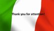 Presentations 'Business Customs in Italy', 38.