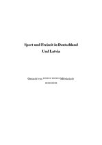 Research Papers 'Sport und Freizeit in Deutschland und Latvia', 1.
