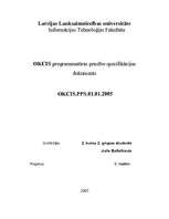 Research Papers 'OKCIS programmatūras prasību specifikācijas dokuments', 1.
