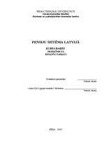 Research Papers 'Pensiju sistēma Latvijā', 1.