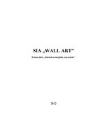 Business Plans 'SIA "Wall art"', 1.