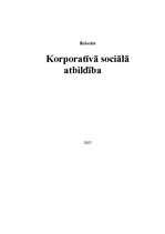 Research Papers 'Korporatīvā sociālā atbildība', 1.