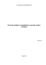 Research Papers 'Finanšu ekonometrijas patstāvīgs pētījums ar daudzfaktoru regresijas analīzes li', 1.