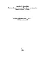 Research Papers 'Vācijas impērija 1871.-1918.gadā. Vērtējums literatūrā', 1.