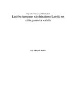 Essays 'Laulību, ģimenes dzīves izpratnes salīdzinājums Latvijā un citās pasaules valstī', 1.