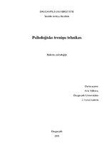 Research Papers 'Psiholoģisko treniņu tehnikas', 1.