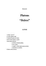 Research Papers 'Platons "Dzīres"', 1.