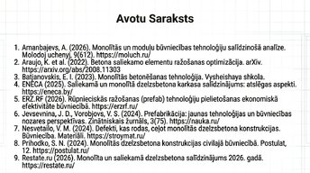 Presentations 'Monolīts pret saliekamo dzelzsbetonu', 14.