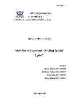 Research Papers 'How Not to Experience “Nothing Special” Again (Report in Macroeconomics)', 1.