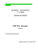 Business Plans 'SIA "Karaga"', 2.