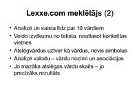 Presentations 'Meklētāja Lexxe analīze, raksturojums', 3.