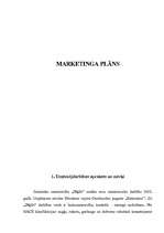 Research Papers 'Mārketinga plāns', 1.